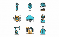 Future Technology Icons That Represent The Future - Clip Art ...