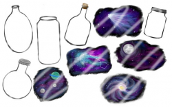 Hand drawn galaxy clipart, galaxy clipart, galaxy graphics, galaxy in a  jar, DIY galaxy wall art, jar clipart, jar graphics, PNG format