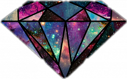 diamond galaxy - Sticker by ɱɪʑҡคყτ