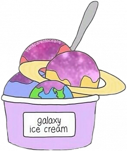galaxy planet cute icecream tumblr foodfreetoedit...