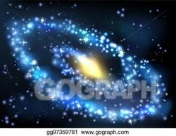 Vector Stock - Galaxy and stars outer space background ...