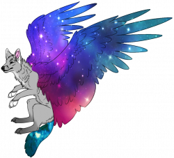 Image - Winged galaxy wolf adoptable closed by padded paws-d6jj8fp ...