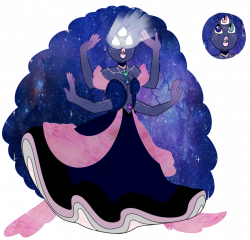 SU Pink Galaxy Sapphire fusion Adopt (SOLD) by SmilesUpsideDown on ...