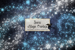 Snow Magic Photo Overlays, frozen magic, snowflake clipart, winter  Christmas snow clip art photography PNG overlay graphics