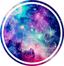 galaxy space purple darkblue pink stars circle base ico...