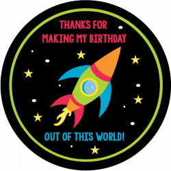 Space Birthday Party Invitations & Party Pack