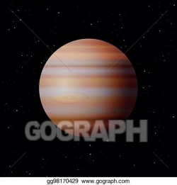 Vector Art - Jupiter planet. Clipart Drawing gg98170429 ...