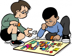 Playing Monopoly Game Clipart