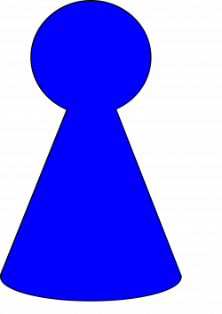 Clipart - Ludo Piece - Peacock Blue