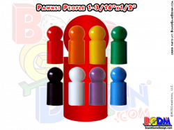 Pawns (People) 8 color set • 99 Cent Game Parts Classic Game Pieces ...