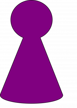 Clipart - Ludo Piece - Plum Purple