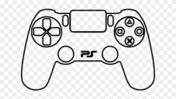 Gamepad Clipart Ps4 Controller - Draw A Video Game Console ...