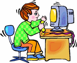 Kids On Computers Clipart | Free download best Kids On ...