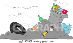 Vector Stock - Rubbish disposed improperly. Clipart ...