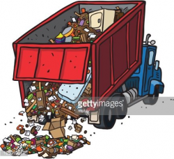 Dump Truck Dumping Trash premium clipart - ClipartLogo.com