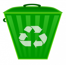 Green Garbage Can Clipart | Letters Format