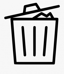 Recycle Bin Delete Garbage Full Comments - Garbage Can Icon ...