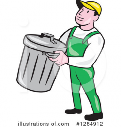 Garbage Man Clipart #1264912 - Illustration by patrimonio