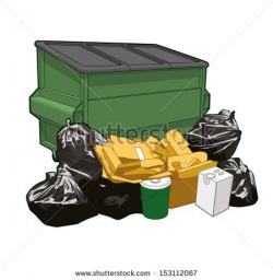 Image result for Cartoon construction trash dumpster | CLIP ...