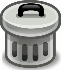 Trash Can With Lid On Clip Art at Clker.com - vector clip art online ...