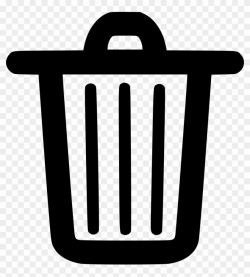 Trash Can Clipart General Waste - Trash Bin Icon Png ...