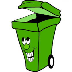 Green garbage can clipart - Clip Art Library
