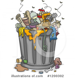 Trash Can Clipart #1200302 - Illustration by BNP Design Studio