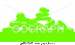 EPS Illustration - Junkyard, waste, dump green ecology ...
