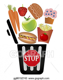Stock Illustrations - Stop throwing food away. Stock Clipart ...