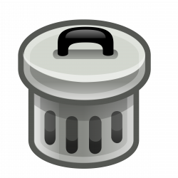 Clipart - Trash Can