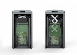 Solar-powered trash compactor | CleanCUBE | Ecube Labs