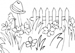 13+ Garden Clipart Black And White | ClipartLook