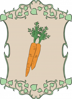 Clipart - Garden Sign Carrots