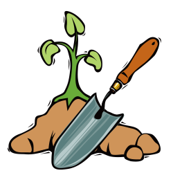 Garden tool Shovel Spade Clip art - Hand-painted shovel gardener ...