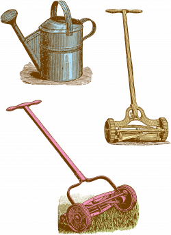 Vintage Clipart Garden / Yard Tools | Oh So Nifty Vintage Graphics