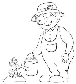 25+ Garden Clipart Black And White | ClipartLook