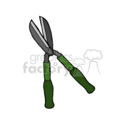 Hand-held hedge clippers clipart. Royalty-free clipart # 128499