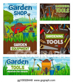Vector Art - Gardening tools, garden agriculture shop. EPS ...