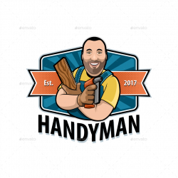 Handyman Fun Mascot logo by BetterflyFX | GraphicRiver