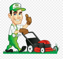 Clip Art Free Library Gardener Clipart Lawn - Lawn Mowing ...