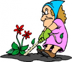 Gardening Clipart - Graphics of Gardeners and Tools