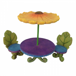 Flower Bistro Set | Fairy Garden Furniture | Fairies | 03-02. Fairy ...