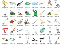 Gardening Tools And Equipment Clipart With Names
