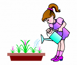 Plants Clipart Child - Kids Gardening Clipart Free PNG ...