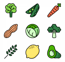 8 vegetable garden icon packs - Vector icon packs - SVG, PSD, PNG ...