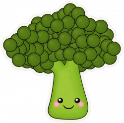 KAagard_VeggieGarden_Broccoli_Face_Sticker.png | Clip art, Scrapbook ...