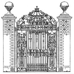 Free Garden Gate Clipart | Free Images at Clker.com - vector ...