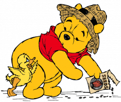 Winnie the Pooh Garden Clipart - Clip Art Library