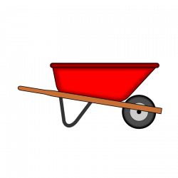 Clipart - Red Wheelbarrow