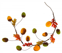 Fall Colors Harvest Acorn Garland